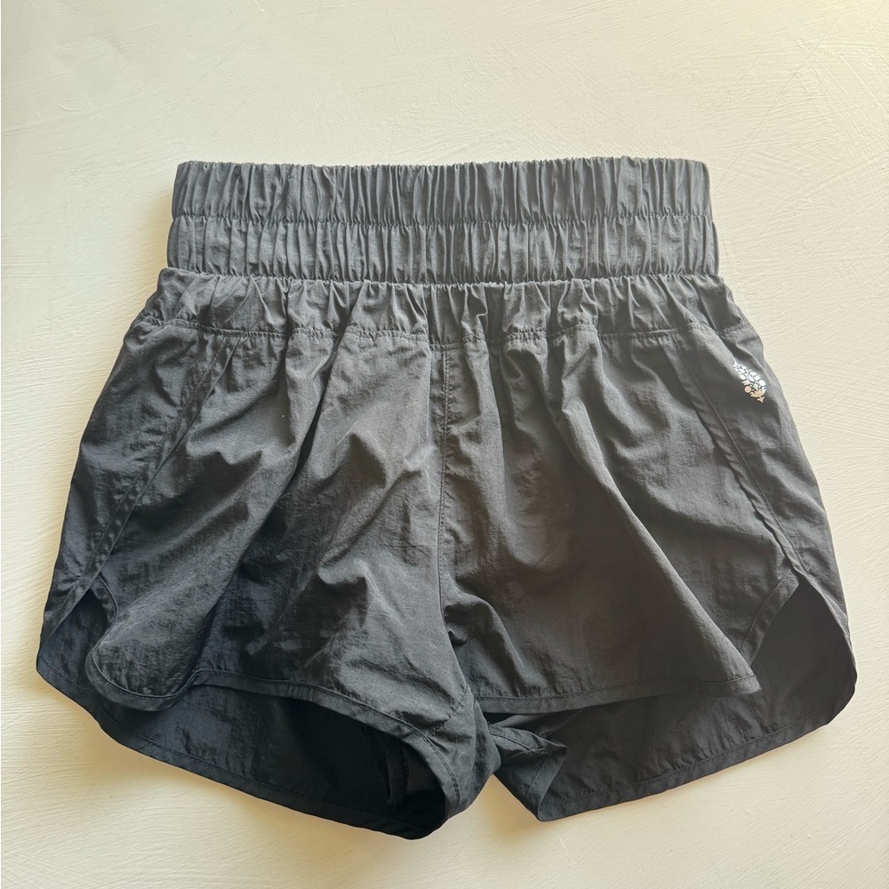 FP Movement by Free People Black Athletic Shorts with Elastic Waistband